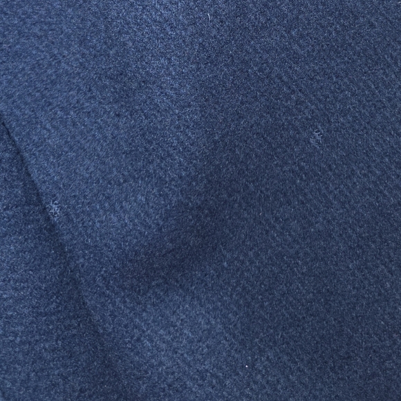 Vintage Wool Scarf Jacket Coat A Line Long Blue Over Coat Women's Size 18 Pure - Picture 15 of 16